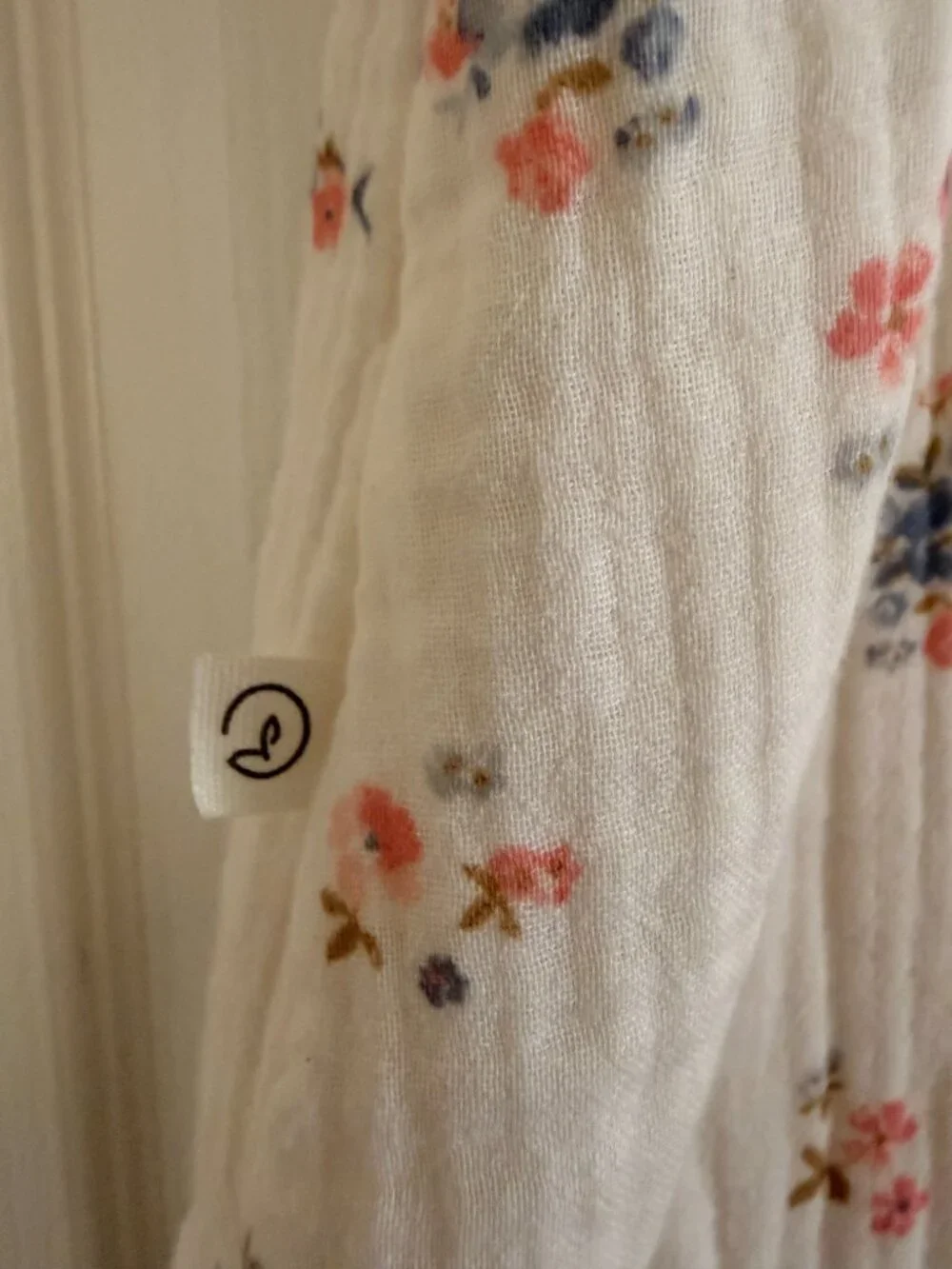 Little Planet (by Carters) Flower Print Muslin Sleep Sack - Size S (0-6 months)